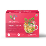 VedaaFuel Glow Vedaa Herbal Tea – Skin Hydration & Luminosity Support